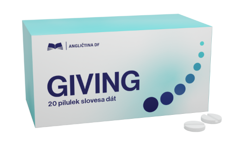 GIVING – 20 pilulek slovesa dát